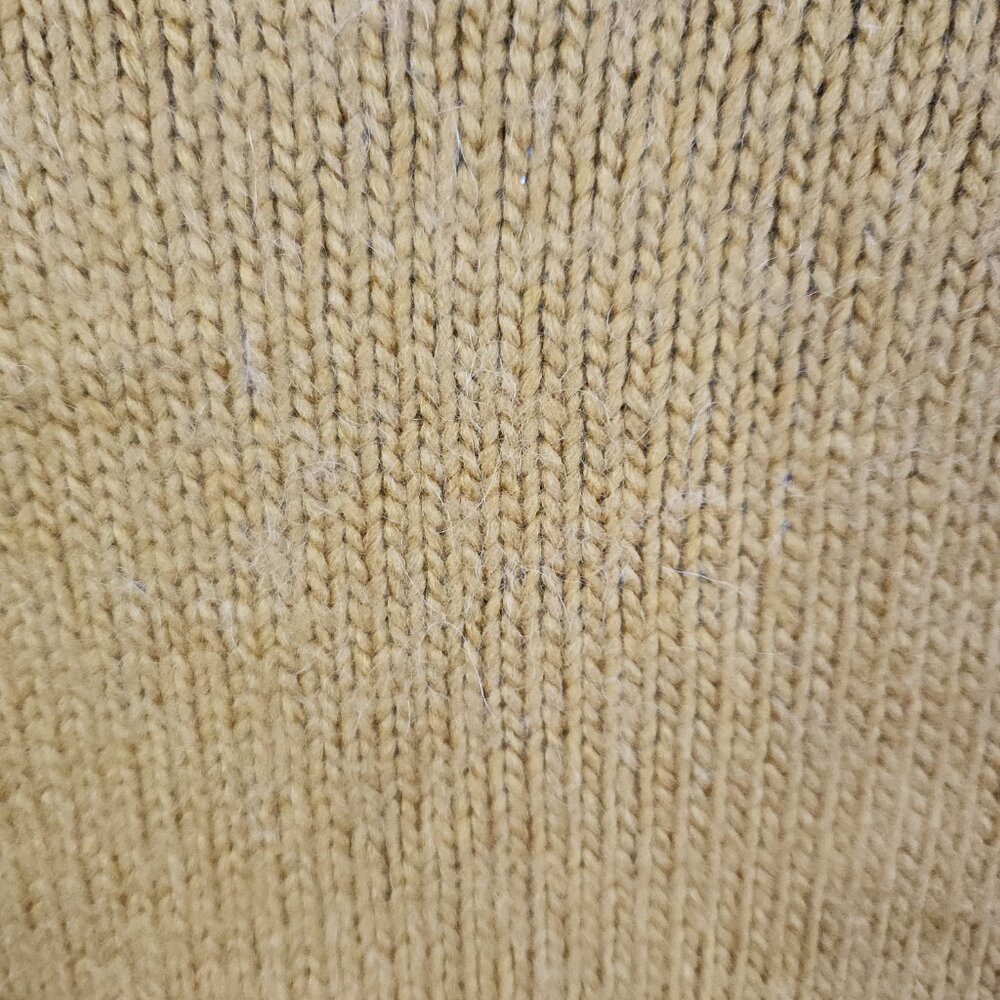 JW Anderson Uniqlo Wool Alpaca Blend Sweater Large Mustard Yellow Turtleneck EUC - Picture 3 of 8